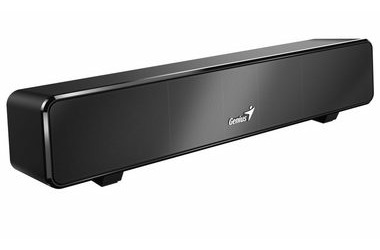 GENIUS USB SoundBar 100 / soundbar reproduktor / drátový / 6W / USB / 3.5" jack / černá