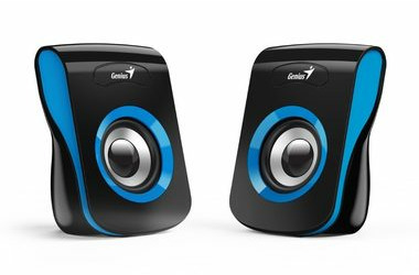 Genius SP-Q180 černo-modrá / 2.0 / 6W / USB napájení / ovladač hlasitosti / 3.5 mm jack