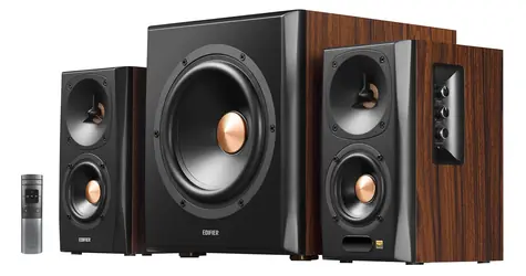 EDIFIER S360DB hnědá-černá / 2.1 / reproduktory / 3.5mm jack / Opt. / Coax. / Bluetooth