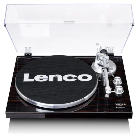 Lenco LBT-188 černá / Gramofon / 33 & 45 RPM / USB / BT / RCA / předzesilovač