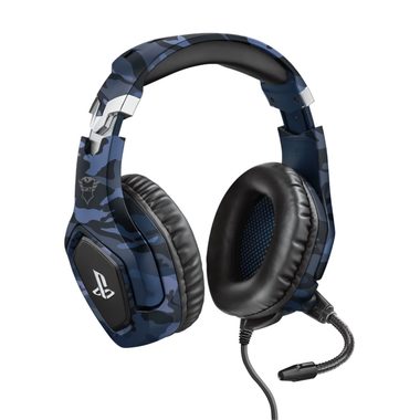 Trust GXT 488 Forze-B modrá / herní sluchátka s mikrofonem / pro PS4 / 3.5 mm jack / 1.2m