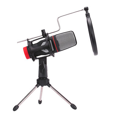 Marvo MIC-02 černá / stolní mikrofon / 3.5mm jack / 2.5m