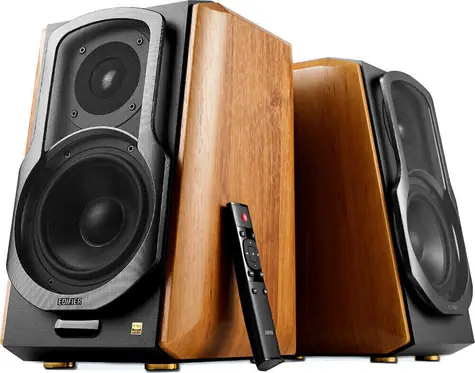 EDIFIER S1000MKII černo-hnědá / 2.0 / reproduktory / Bluetooth / AUX / koax. / opt. / RMS 120W 
