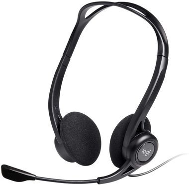 Logitech 960 USB Headset černá / sluchátka s mikrofonem / stereo / USB / kabel 2.4 m