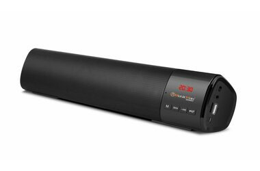 Technaxx MusicMan Mini Soundbar BT-X54 / Bluetooth reproduktor / 2x 5W / BT 5.1 / FM / USB / MicroSD / AUX-IN / černá