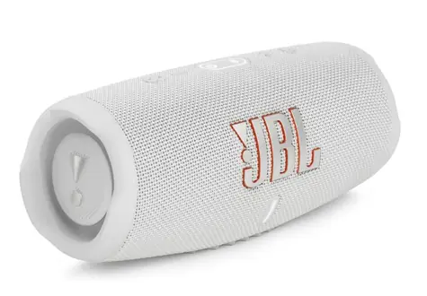 JBL Charge 5 bílá / Bluetooth reproduktor / výdrž 20 hodin / IPX7 / Bluetooth / 7500 mAh