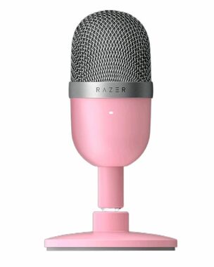 Razer Seiren Mini Quartz růžová / stolní kondenzátorový mikrofon / USB