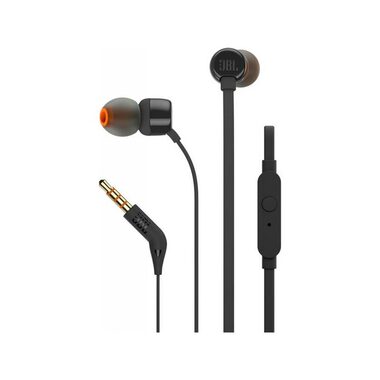 JBL T110 černá / sluchátka s mikrofonem / 3.5mm jack