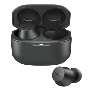 EarFun Free Mini černá / bezdrátová sluchátka / mikrofon / Bluetooth 5.0 / ANC / IPX7 / dobíjecí pouzdro  / doprodej