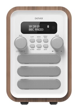Denver DAB-48 bílá / rádio / DAB+ / FM / Bluetooth / výstup na sluchátka