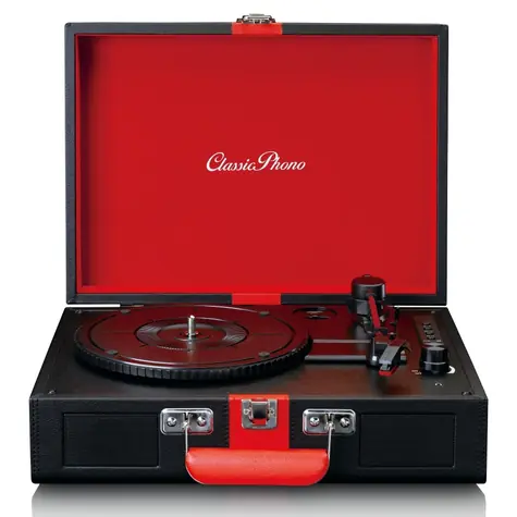 Lenco TT-110 černá / Gramofon / 33 & 45 & 78 RPM / RCA / Bluetooth / 3.5 mm jack / AUX IN / repro