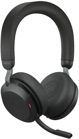 Jabra Evolve2 75 UC USB-A černá / bezdrátová sluchátka / mikrofon / ANC / USB-A (nabíjení) / USB adaptér + Bluetooth