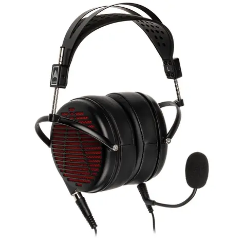 Audeze LCD-GX černá / audiofilská analogová herní sluchátka s mikrofonem / 3.5mm jack, 6.3mm jack