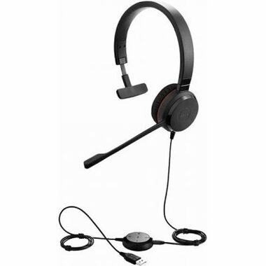 Jabra Evolve 30 II Mono MS USB-A černá / mono náhlavní souprava / mikrofon / USB-A + 3.5mm jack