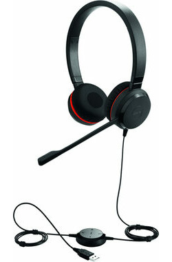 Jabra Evolve 30 II Stereo UC USB-A černá / stereo náhlavní souprava / mikrofon / USB-A + 3.5mm jack