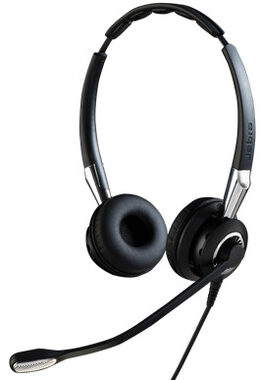 Jabra Biz 2400 II Duo QD E-STD NC černá / stereo náhlavní souprava / mikrofon / QD konektor