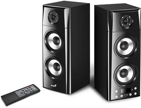 Genius repro SP-HF2800 BT / 2.0 / 60W / Dřevěné / Bluetooth / USB / dálkové ovládání