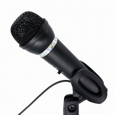 Gembird MIC-D-04 černá / stolní mikrofon / 3.5 mm jack