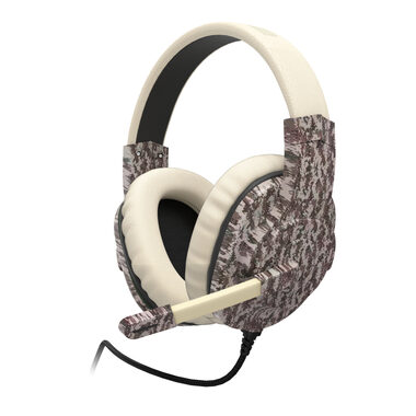 uRage SoundZ 333 béžovo-hnědá / Herní sluchátka s mikrofonem / 2.2m / USB-A   