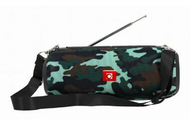 Gembird SPK-BT-17-CM camo / přenosný reproduktor  / 2x5W / Bluetooth 5.1 / dobíjecí