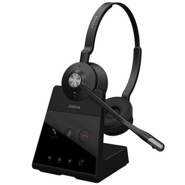 Jabra Engage 65 Stereo černá / stereo bezdrátová náhlavní souprava / mikrofon / DECT / USB / nabíjecí stanice