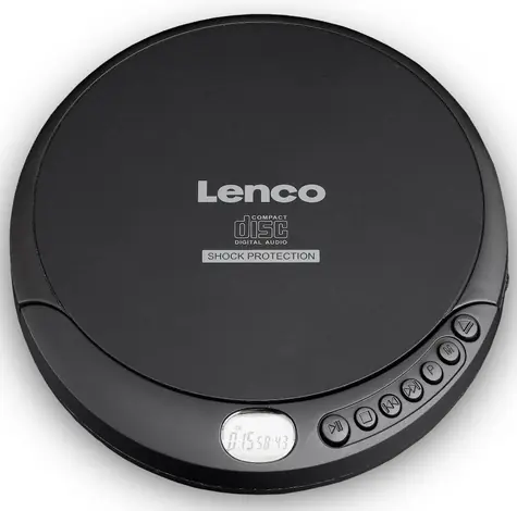 Lenco CD-200 černá / přenosný CD přehrávač / 3.5 mm jack / CD&CD-R&CD-RW