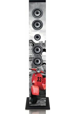 Lenco IBT-6 Roma / Sloupový reproduktor / 40W / Bluetooth / FM / USB / SD / AUX / LCD 