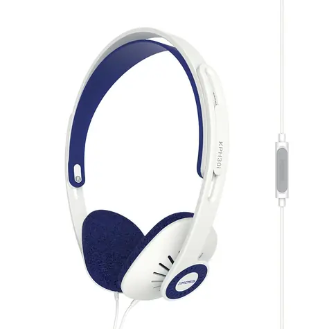 Koss KPH30iW bílá / sluchátka s mikrofonem / 3.5mm jack / 1.2m / bez kódu
