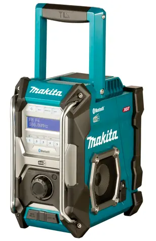 Makita MR004G / Aku stavební rádio / FM / DAB+ / 3.5mm jack / BT 5.0 / napájecí adaptér / bez aku