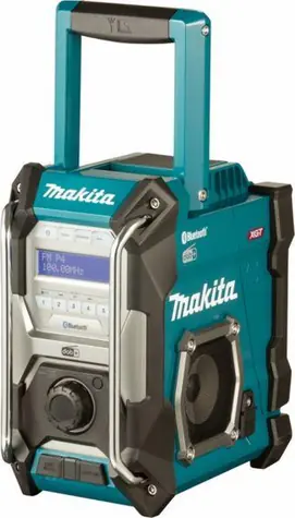 Makita MR004GZ / Aku stavební rádio / FM / DAB+ / 3.5mm jack / BT 5.0 / IP65 / napájecí adaptér / bez aku