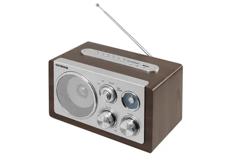 Orava RR-29 A / Retro rádio / AUX / FM / AM / 1x 3.5W RMS