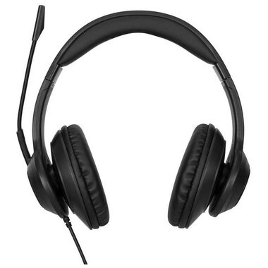 Targus AEH102GL Wired Stereo Headset černá /Stereo sluchátka s mikrofonem / USB / 1.8m 