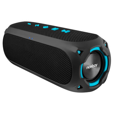 Niceboy RAZE 4 Radion černá / Přenosný Bluetooth reproduktor / 30W / BT & USB & microSD & 3.5mm jack / IP67 / 5000mAh