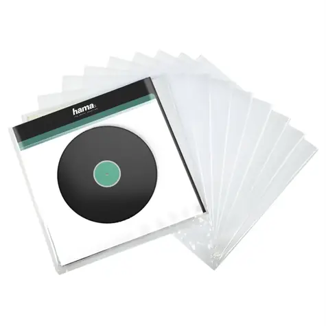 Hama 181430 ochranné obaly na LP/vinyl transparentní / 10ks 