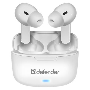 Defender Twins 903 bílá / Bezdrátová sluchátka / mikrofon 