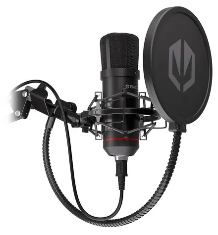 Endorfy Solum černá / mikrofon s ramenem / USB / 2.9m