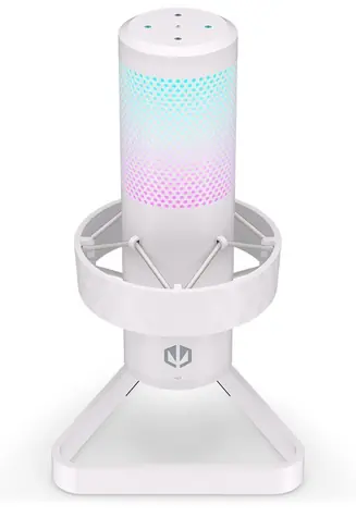 Endorfy Axis Streaming bílá / stolní mikrofon / USB / RGB / 2.5m