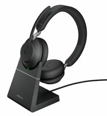 Jabra Evolve2 65 (26599-999-889) černá / Pro callcentra / Bezdrátová / Stereo / BT / USB-C / MS