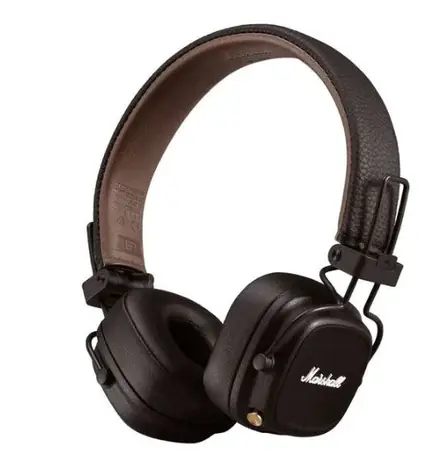 Marshall Major IV Bluetooth hnědá / Bezdrátová sluchátka s mikrofonem / Bluetooth