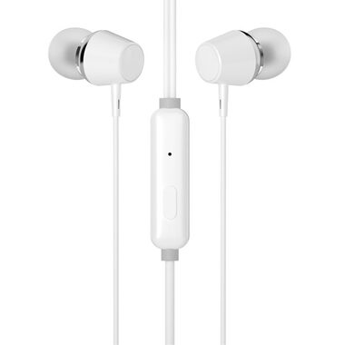 HP DHE-7000 bílá / sluchátka s mikrofonem / 3.5mm jack
