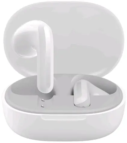 Xiaomi Redmi Buds 4 Lite bílá / Bezdrátová sluchátka s mikrofonem / Bluetooth 5.3 / IPX4 / ANC