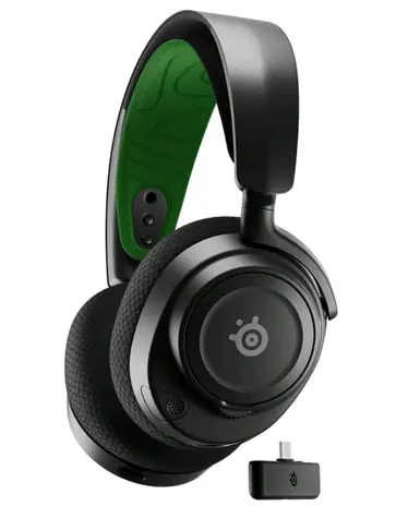 SteelSeries Arctis Nova 7X zeleno-černá / Herní bezdrátová sluchátka / BT + USB-A&USB-C / mikrofon