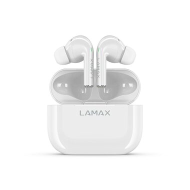 LAMAX Clips1 bílá / bezdrátová sluchátka do uší / mikrofon / Bluetooth 5.1