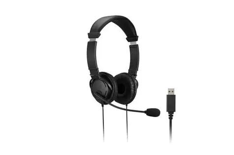 Kensington Headset Hi-Fi (USB) černá / sluchátka s mikrofonem / 1.8m / USB