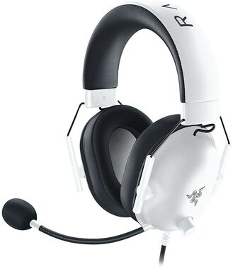 Razer BlackShark V2 X bílá / Herní sluchátka s mikrofonem / 7.1 / 3.5mm Jack / 1.3 m
