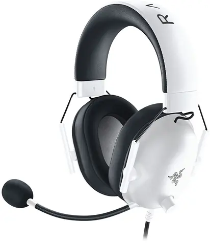 Razer BlackShark V2 X bílá / Herní sluchátka s mikrofonem / 7.1 / 3.5mm Jack / 1.3 m