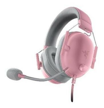 Razer BlackShark V2 X růžová / Herní sluchátka s mikrofonem / 7.1 / 3.5mm Jack / 1.3 m
