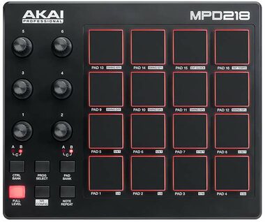 AKAI MPD 218 Pad kontrolér MIDI USB černá / mixážní pult