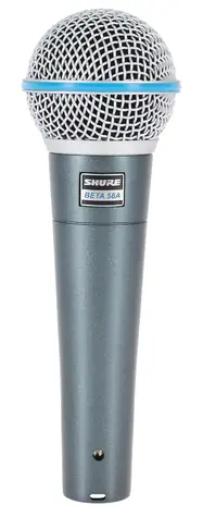 Shure BETA 58A šedá / dynamický mikrofon / XLR / 50 - 16000 Hz / doprodej