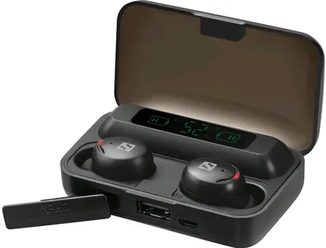 Sandberg Earbuds + Powerbank / bezdrátová sluchátka s mikrofonem + power banka / BT 5.1 / 2000 mAh